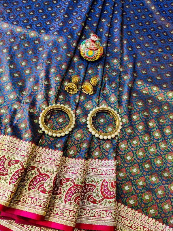 Pure Katan Banarasi Tanchui silk saree